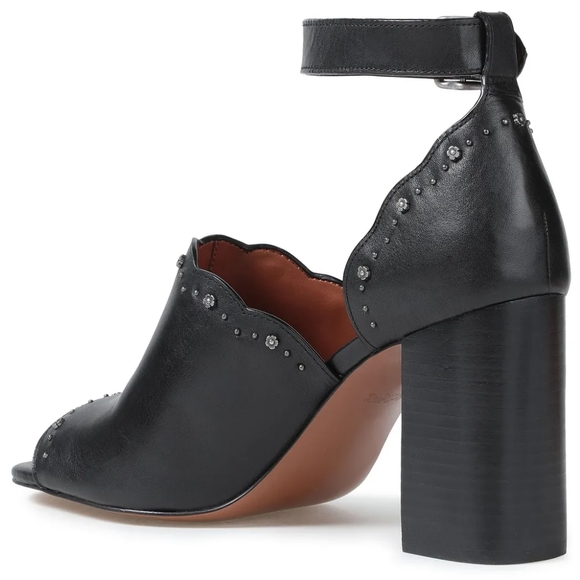 Coach Marnie Block Heel With Tea Rose Studs - Picture 3 of 13